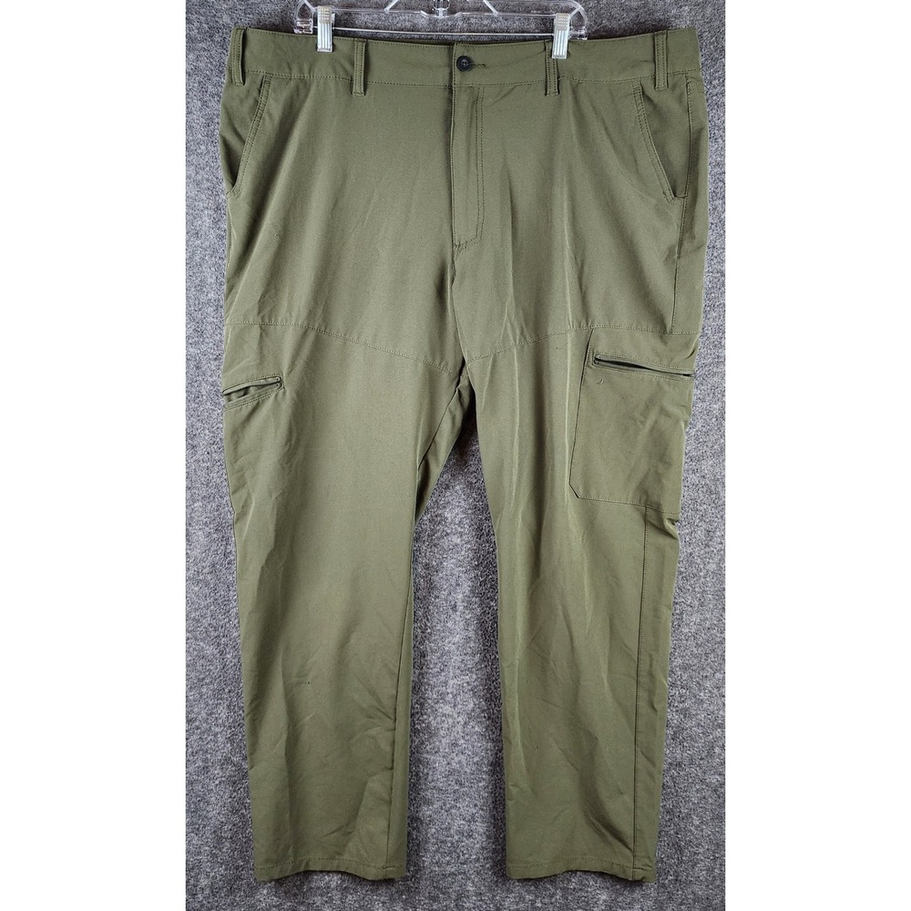 Magellan Pants Women 44W Outdoor Hiking Green Stretch Cargo EUC